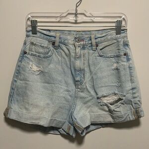 American Eagle High Waist Distressed Shorts